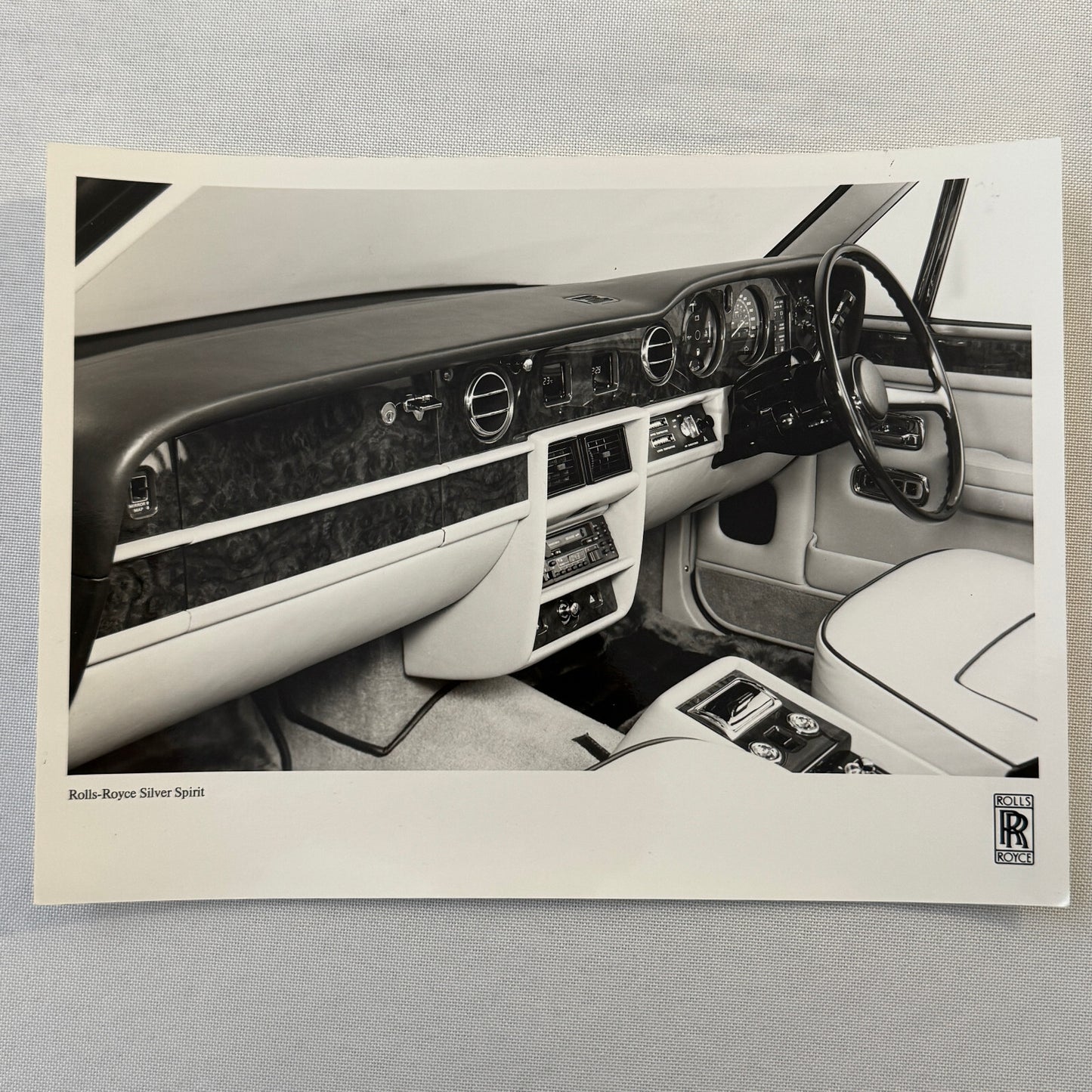 Rolls Royce Silver Spirit Car Interior Factory Press Photo Photograph