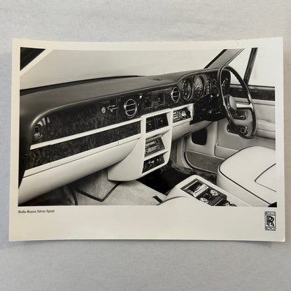 Rolls Royce Silver Spirit Car Interior Factory Press Photo Photograph
