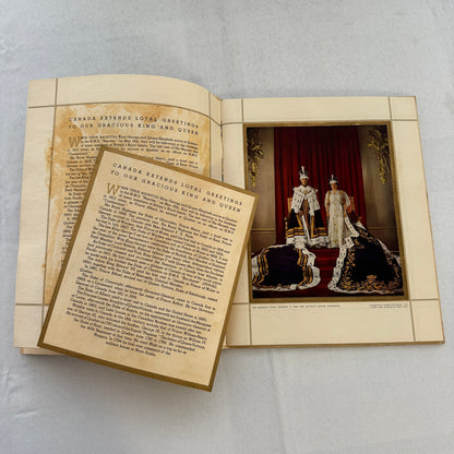 1939 The Spirit of Canada King George VI and Queen Elizabeth Visit Book