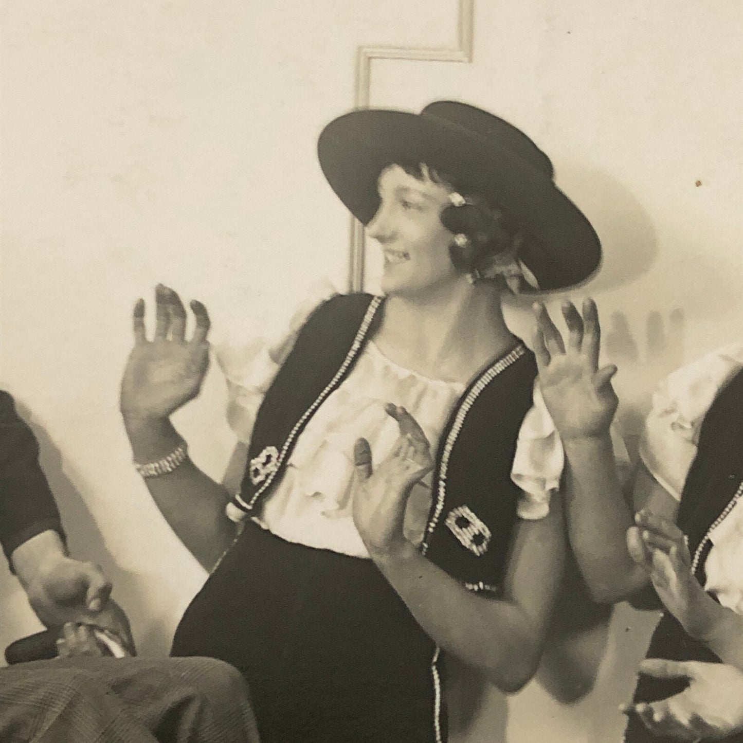 Circus Performers with Bicycle Real Photo Postcard Post Card RPPC