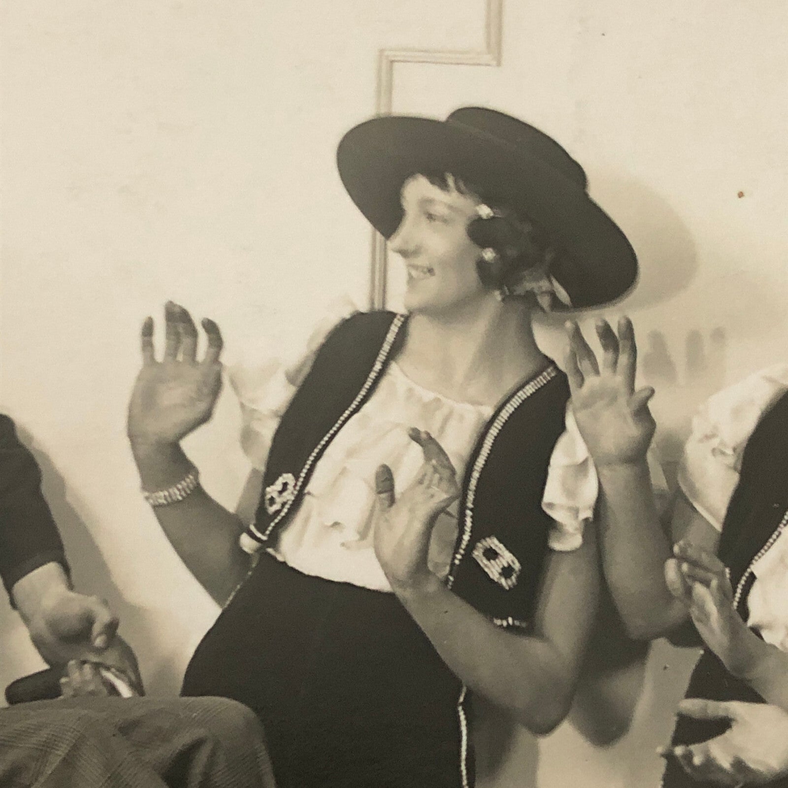 Circus Performers with Bicycle Real Photo Postcard Post Card RPPC