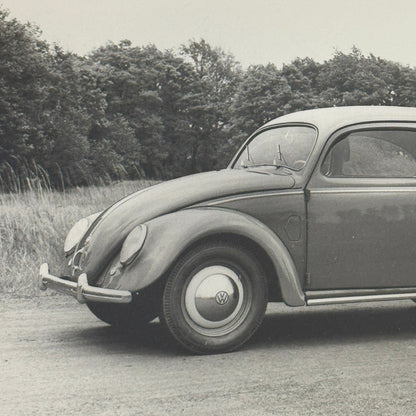 Vintage Volkswagen Beetle Coupe VW Automobile Photo Photograph Print