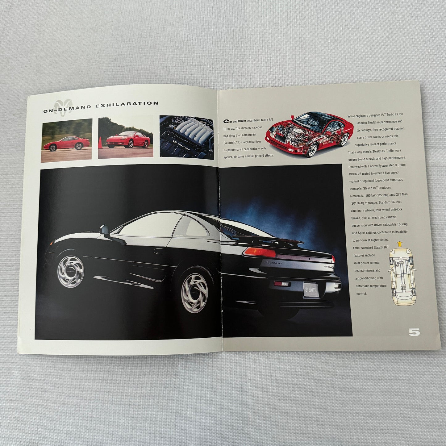 1993 Dodge Stealth Sports Car Sales Brochure Advertising
