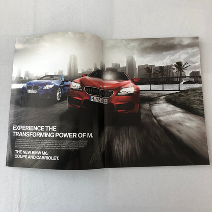 BMW M6 Coupe and Cabriolet Convertible Sales Brochure Catalog BMW M