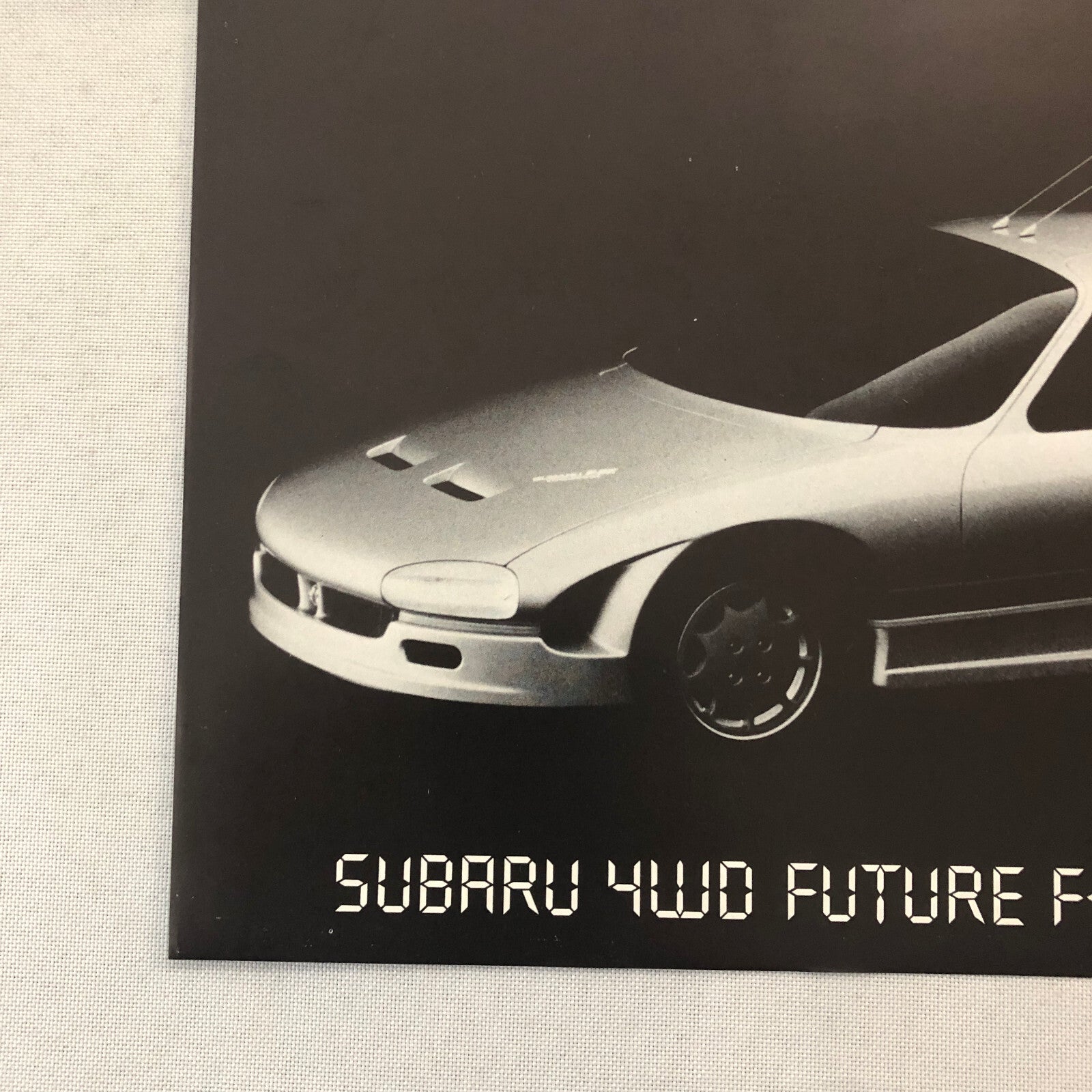 Subaru 4WD Future F-9X Experimental Concept Car Prototype Brochure French German