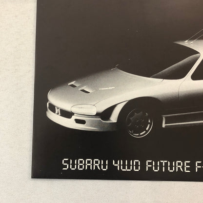 Subaru 4WD Future F-9X Experimental Concept Car Prototype Brochure French German
