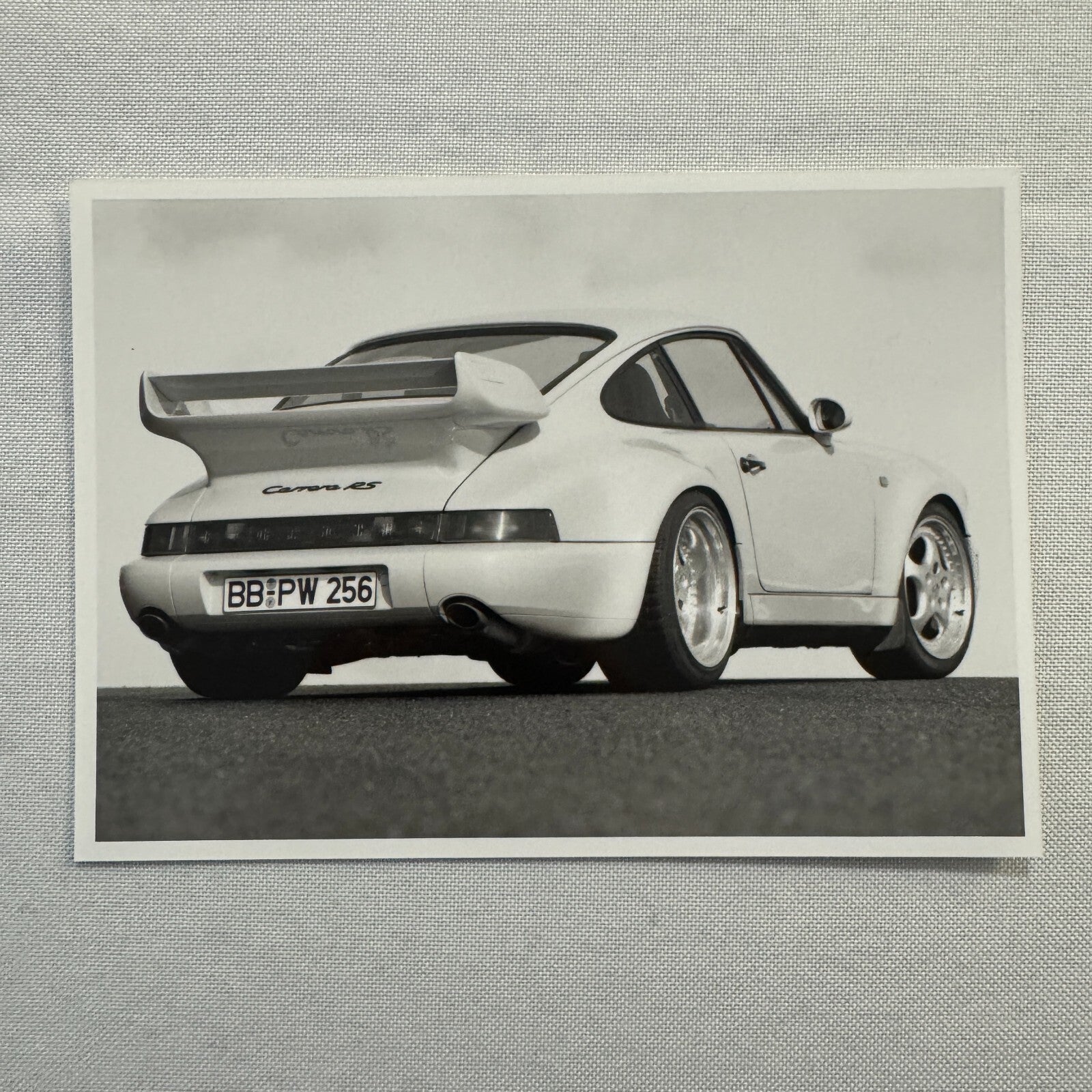 Porsche 911 Carrera RS Car Factory Press Photo Photograph Print Vintage