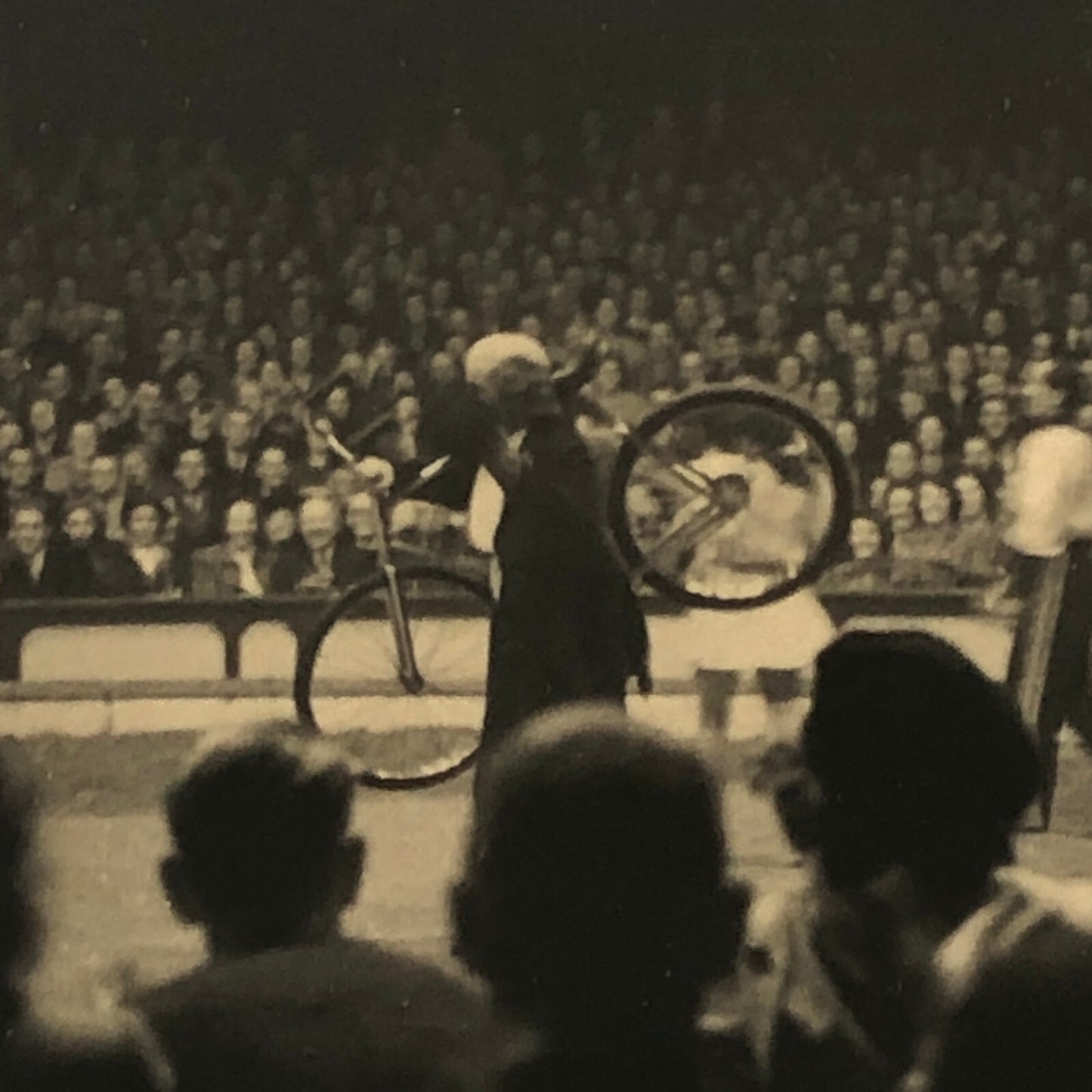 Circus Bicycle Act Photo Photograph Print Rotterdam Netherlands Vintage