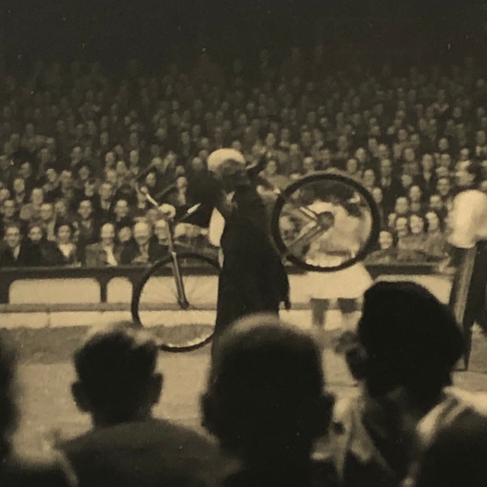 Circus Bicycle Act Photo Photograph Print Rotterdam Netherlands Vintage