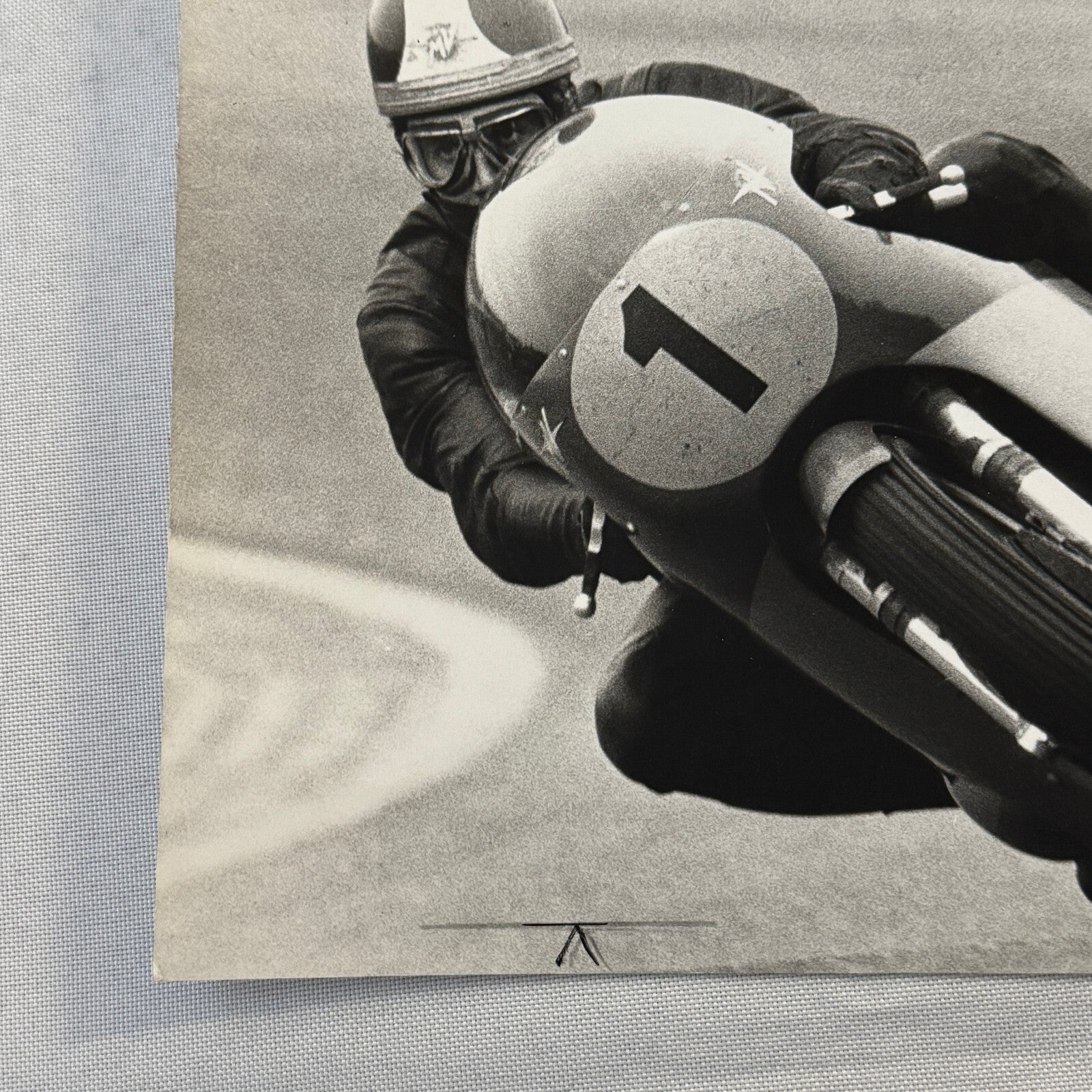 Vintage Motorcycle Racing Press Photo Photograph Bike Giacomo Agostini
