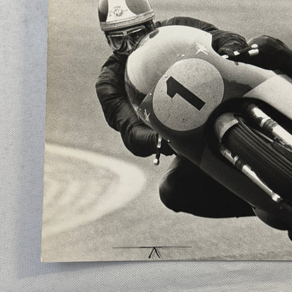 Vintage Motorcycle Racing Press Photo Photograph Bike Giacomo Agostini