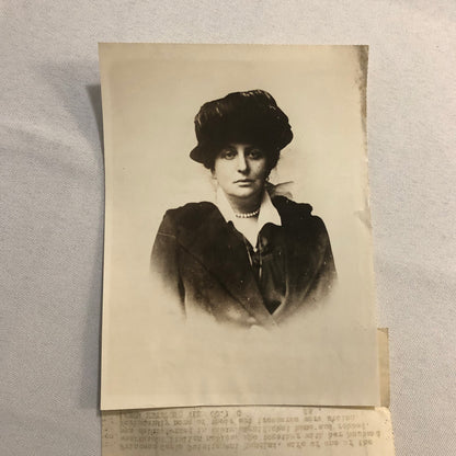 Press Photo Photograph Italian Princess Robbed Crime News Photo 1920s