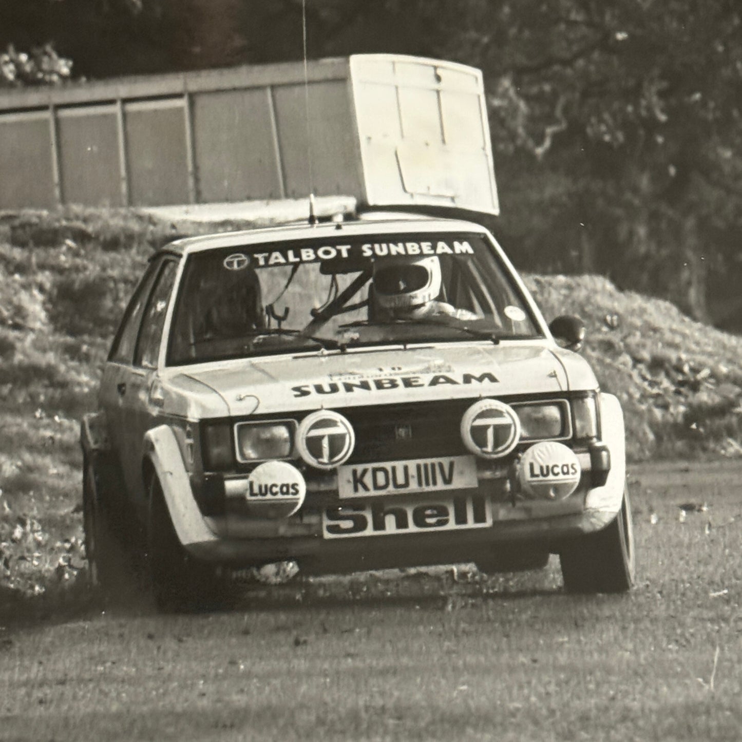 1980 RAC Rally Rallye Car Racing Photo Photograph Sunbeam Talbot Car Vintage