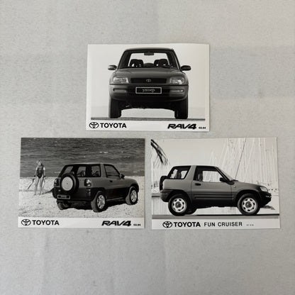 1994 Toyota Rav4 and Fun Cruiser Factory Press Photo Photograph Lot 3x European
