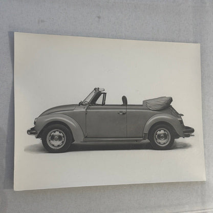 Vintage Volkswagen Beetle Convertible VW Bug Car Photo Photograph Print