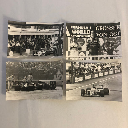 1987 Austrian Grand Prix Formula One Racing Photo Lot 9x Ayrton Senna Mansell +