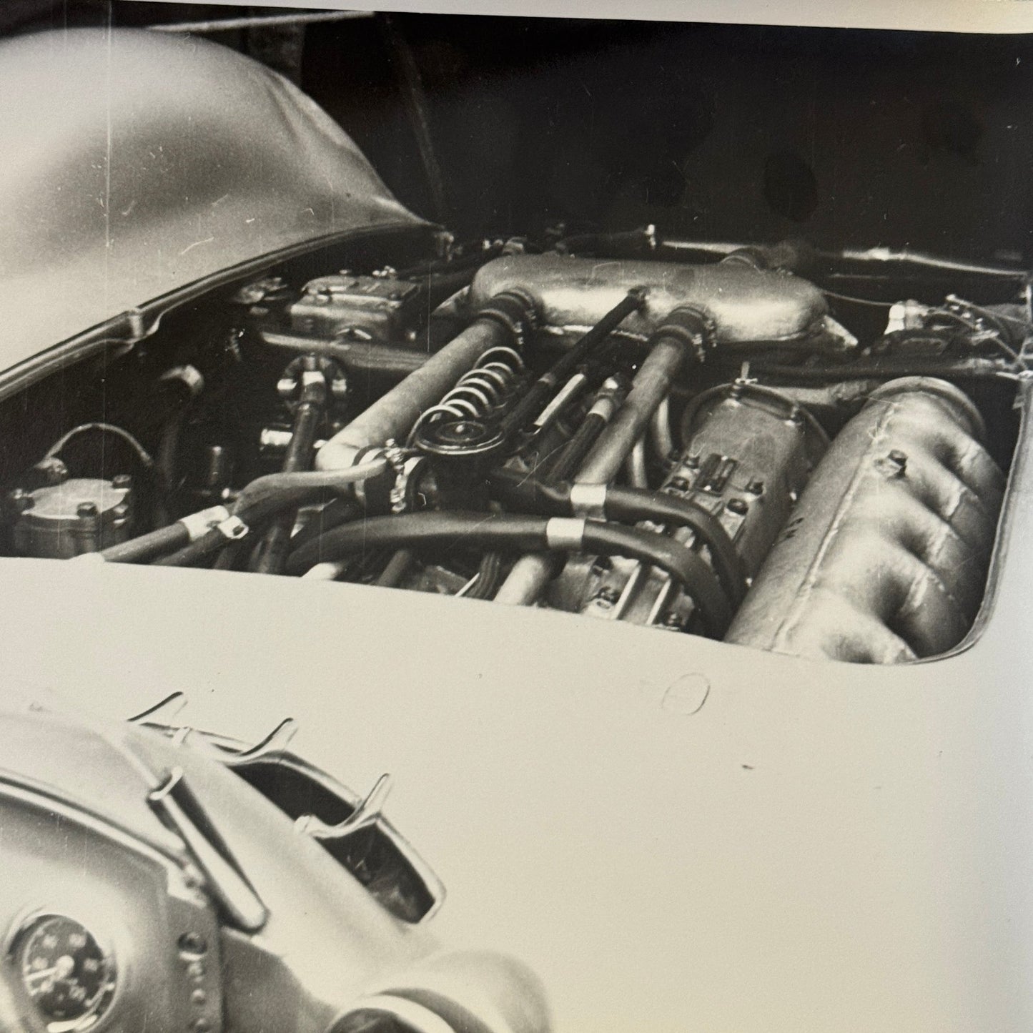 Vintage Racing Photo Photograph 1954 British Grand Prix Mercedes Benz W196 Car