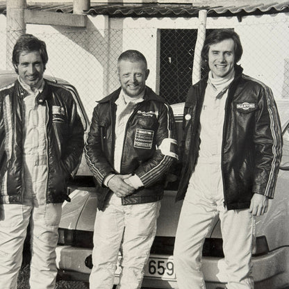 Porsche Martini Racing Team Photo Photograph Herbert Muller Gijs Van Lennep +