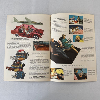 1960 Rambler Car Sales Brochure Catalog Rambler 6 Rebel Ambassador American