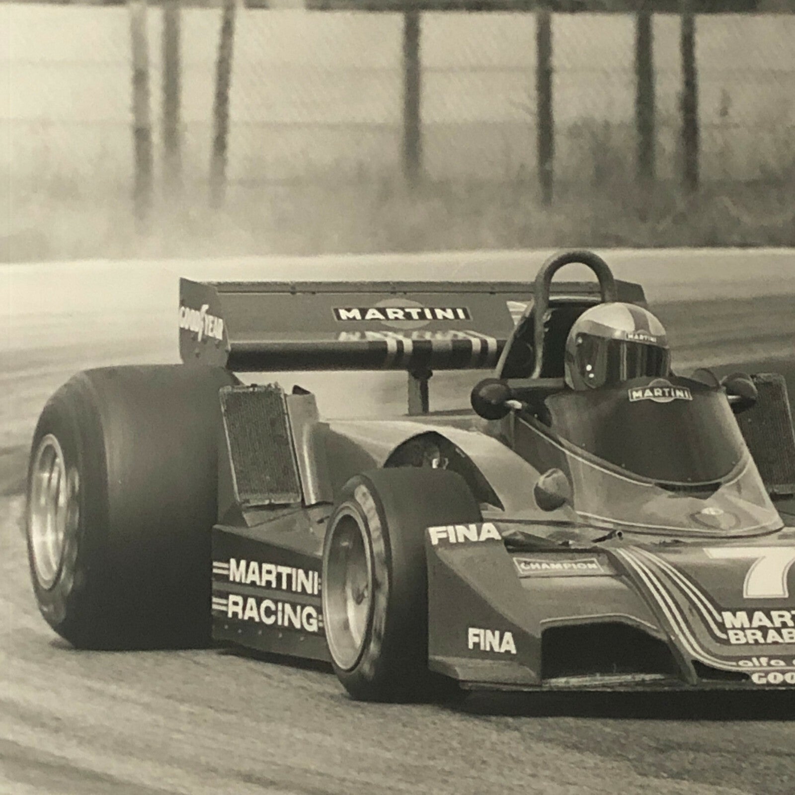 1977 South African Grand Prix Racing Photo Photograph Martini Alfa Romeo