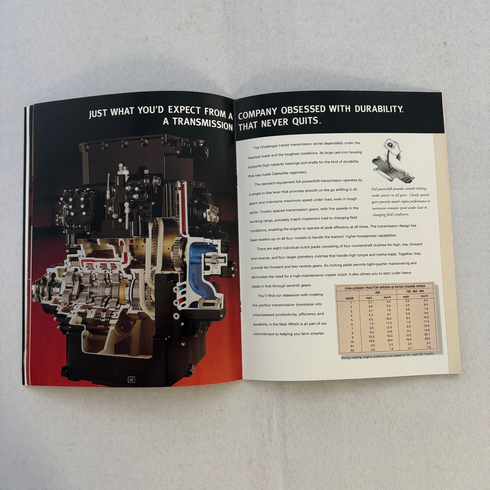 Caterpillar Challenger Tractor Construction Equipment Brochure Catalog 95E 85E +