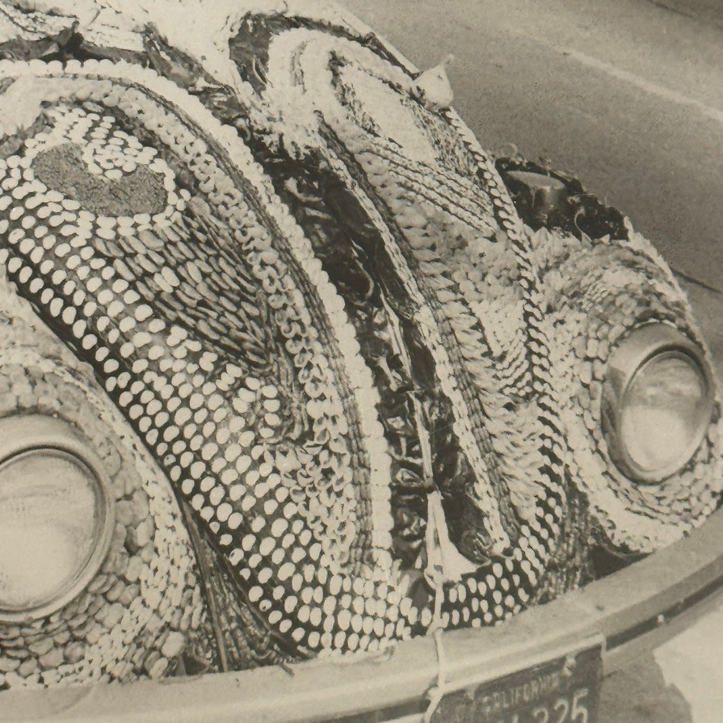 Vintage Volkswagen Beetle Art Car Lima Beans Photo Photograph Los Angeles