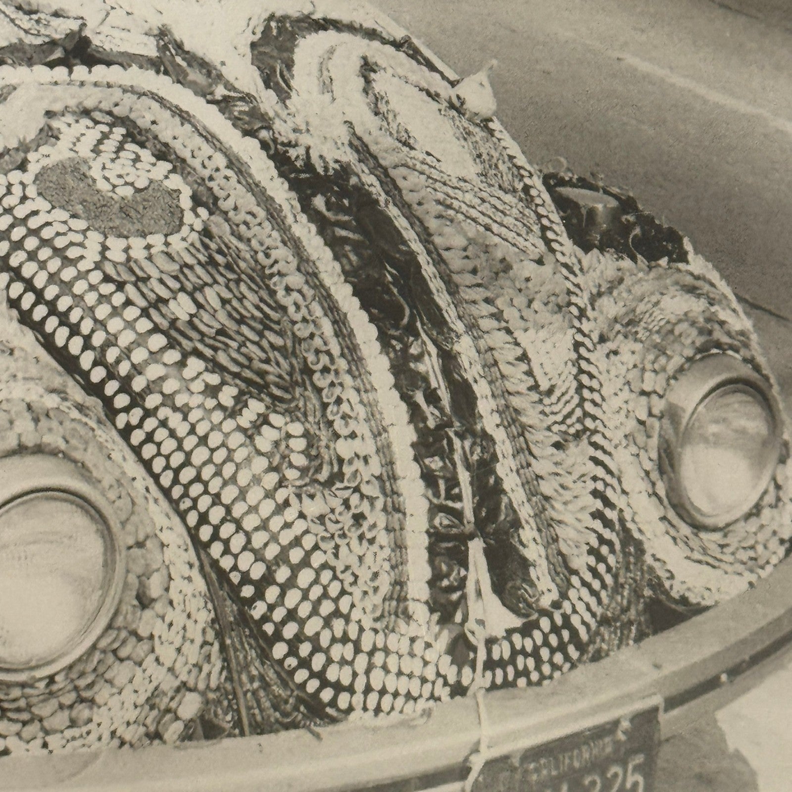 Vintage Volkswagen Beetle Art Car Lima Beans Photo Photograph Los Angeles