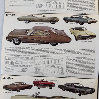 1968 Buick Sales Brochure GS400 GS350 Skylark Wildcat Electra Riviera Catalog