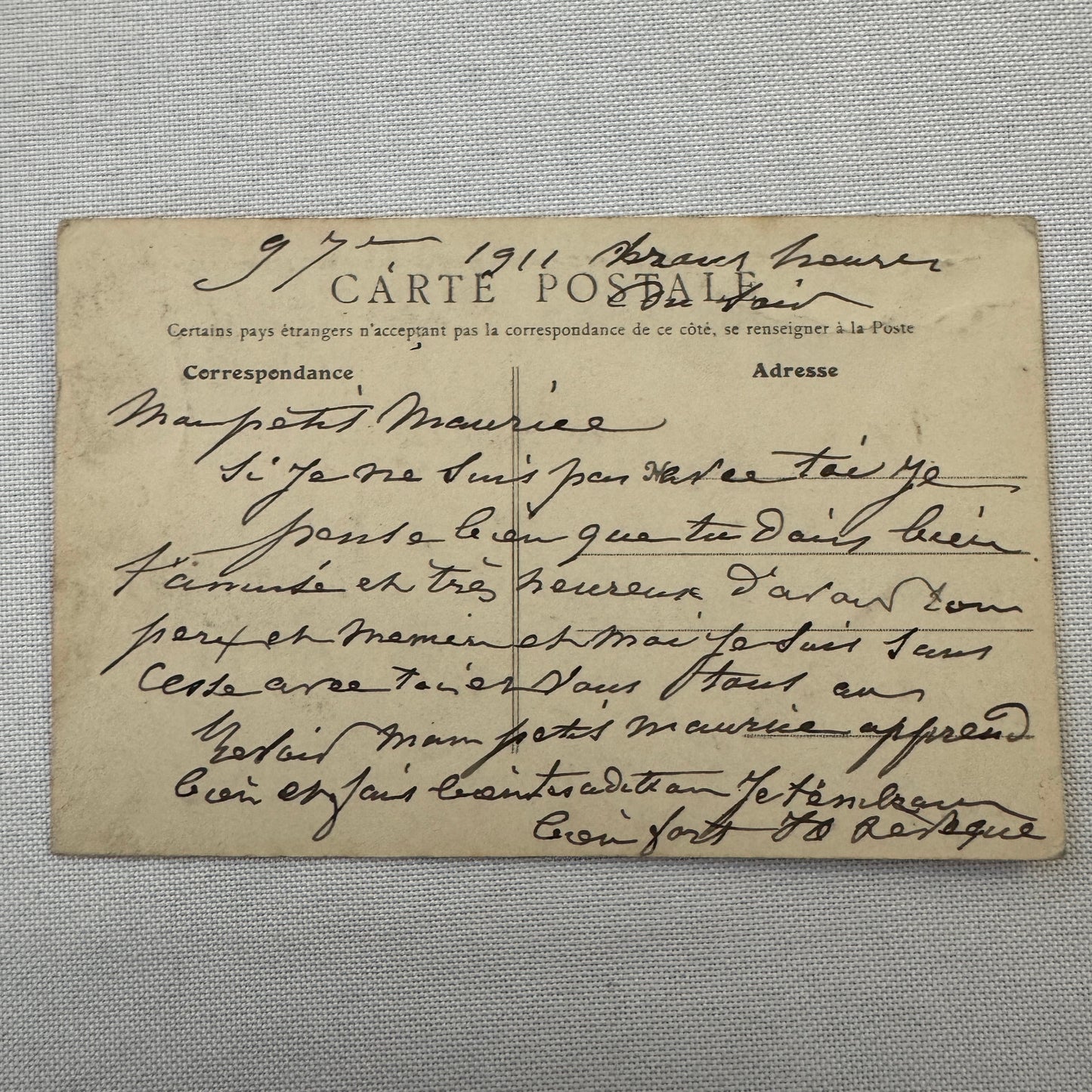 Vintage Zeppelin Airship Dirigible Postcard Post Card French Le Clement Bayard