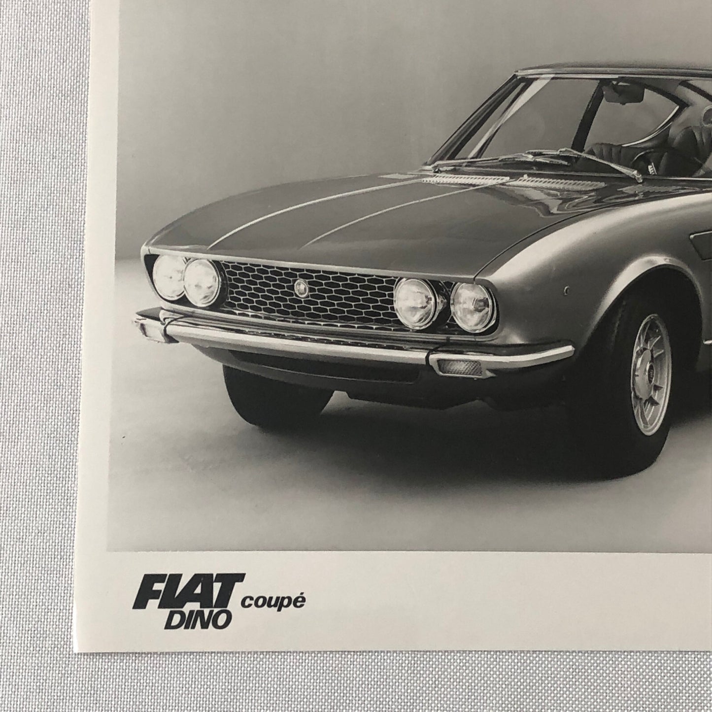 Fiat Dino Coupe Factory Press Photo Photograph