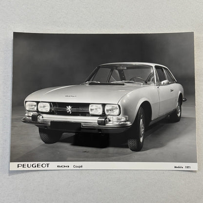 1971 Peugeot 504 Coupe Factory Press Photo Photograph Vintage