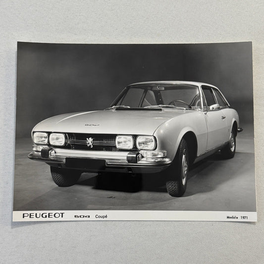 1971 Peugeot 504 Coupe Factory Press Photo Photograph Vintage