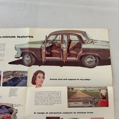 Standard Vanguard III Saloon Car Sales Brochure Catalog Advertising Vintage