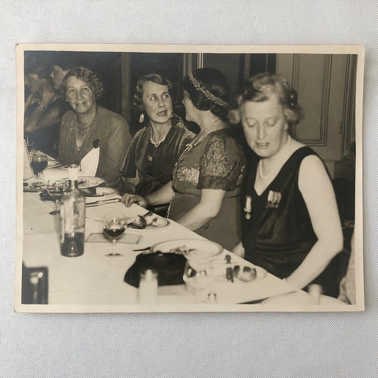 Vintage Press Photo Photograph Suffragette Anniversary Dinner London 1933
