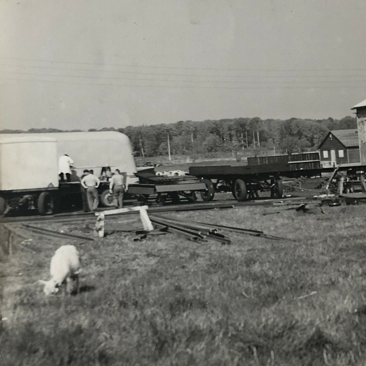 Antique Vintage Factory Company Photo Photograph ERGO Trailer Denmark ?