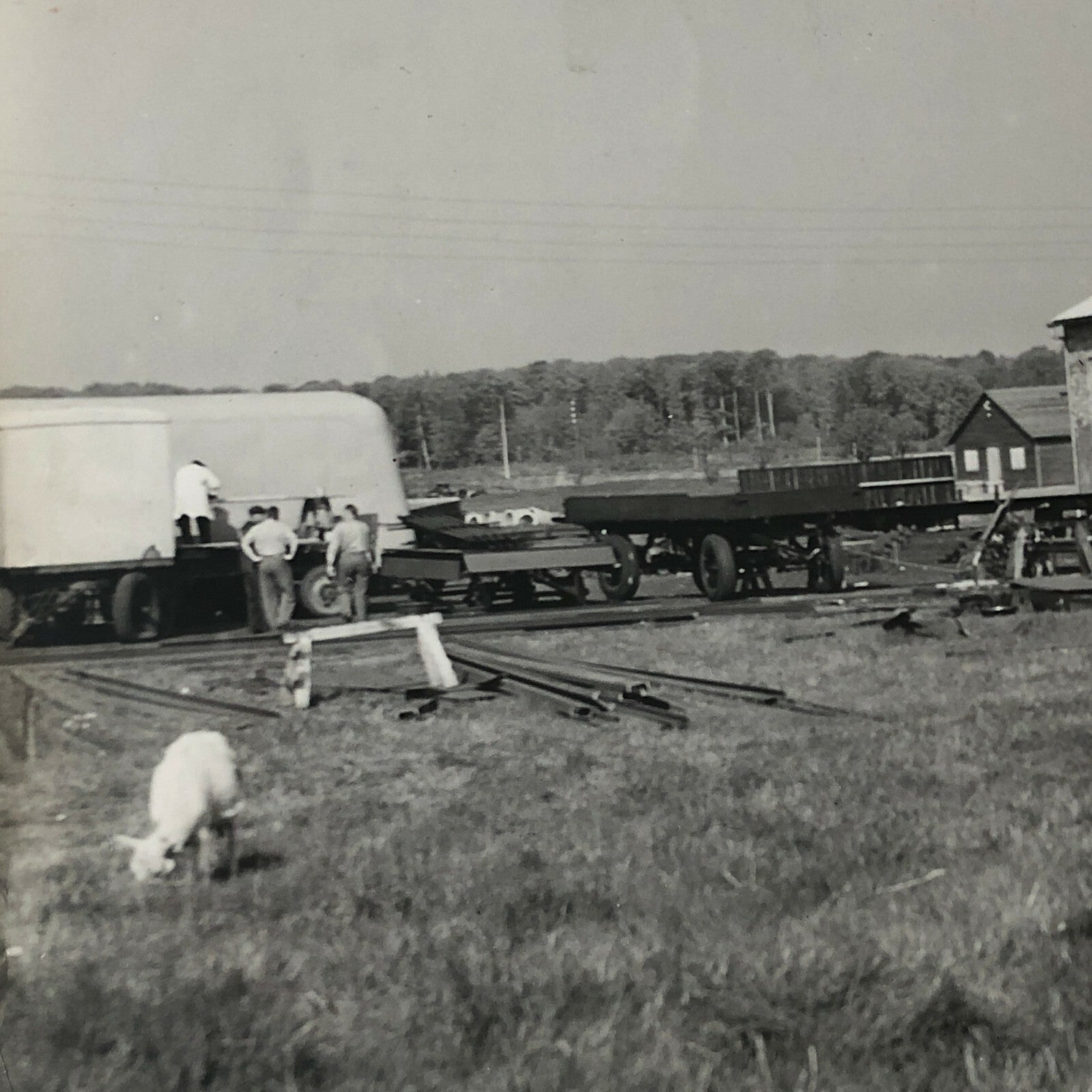 Antique Vintage Factory Company Photo Photograph ERGO Trailer Denmark ?