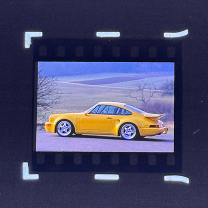 1992 Porsche 911 Turbo S 3.3 Coupe Leichtbau Factory Photo Slide Transparency