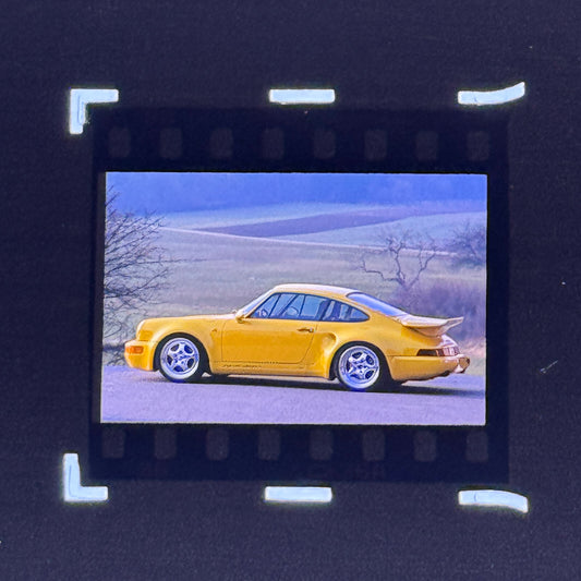 1992 Porsche 911 Turbo S 3.3 Coupe Leichtbau Factory Photo Slide Transparency