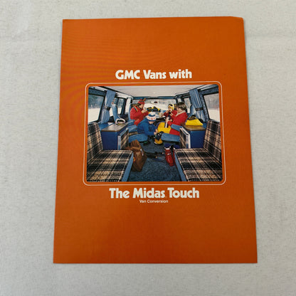 GMC Midas Touch Conversion Van Sales Brochure Catalog Advertising Vintage