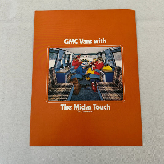 GMC Midas Touch Conversion Van Sales Brochure Catalog Advertising Vintage