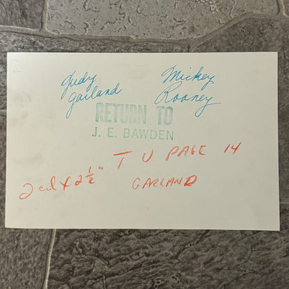 Judy Garland and Mickey Rooney Movie Still Press Photo Photograph