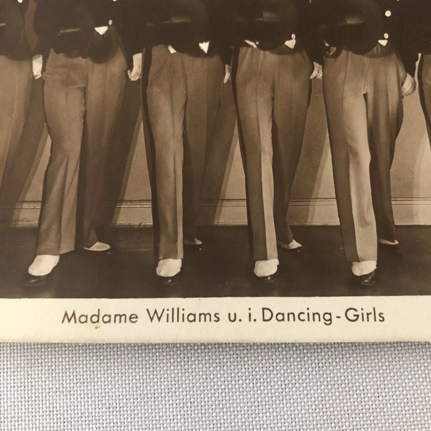 Vintage Dance Troupe Dancer Dancing Circus Real Photo Postcard Post Card RPPC