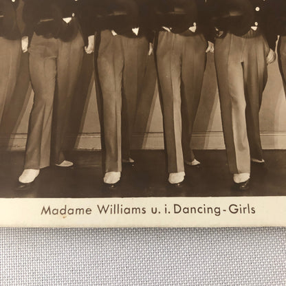 Vintage Dance Troupe Dancer Dancing Circus Real Photo Postcard Post Card RPPC