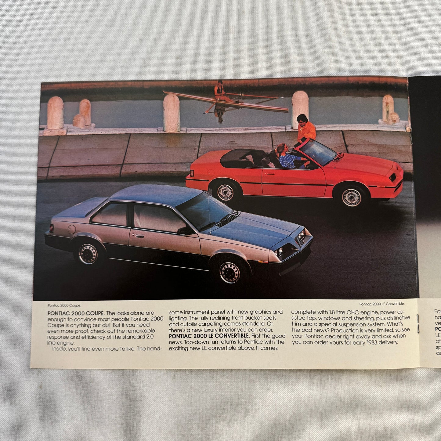 1983 Pontiac 2000 Car Sales Brochure Catalog Convertible Coupe Sedan Hatch Wagon