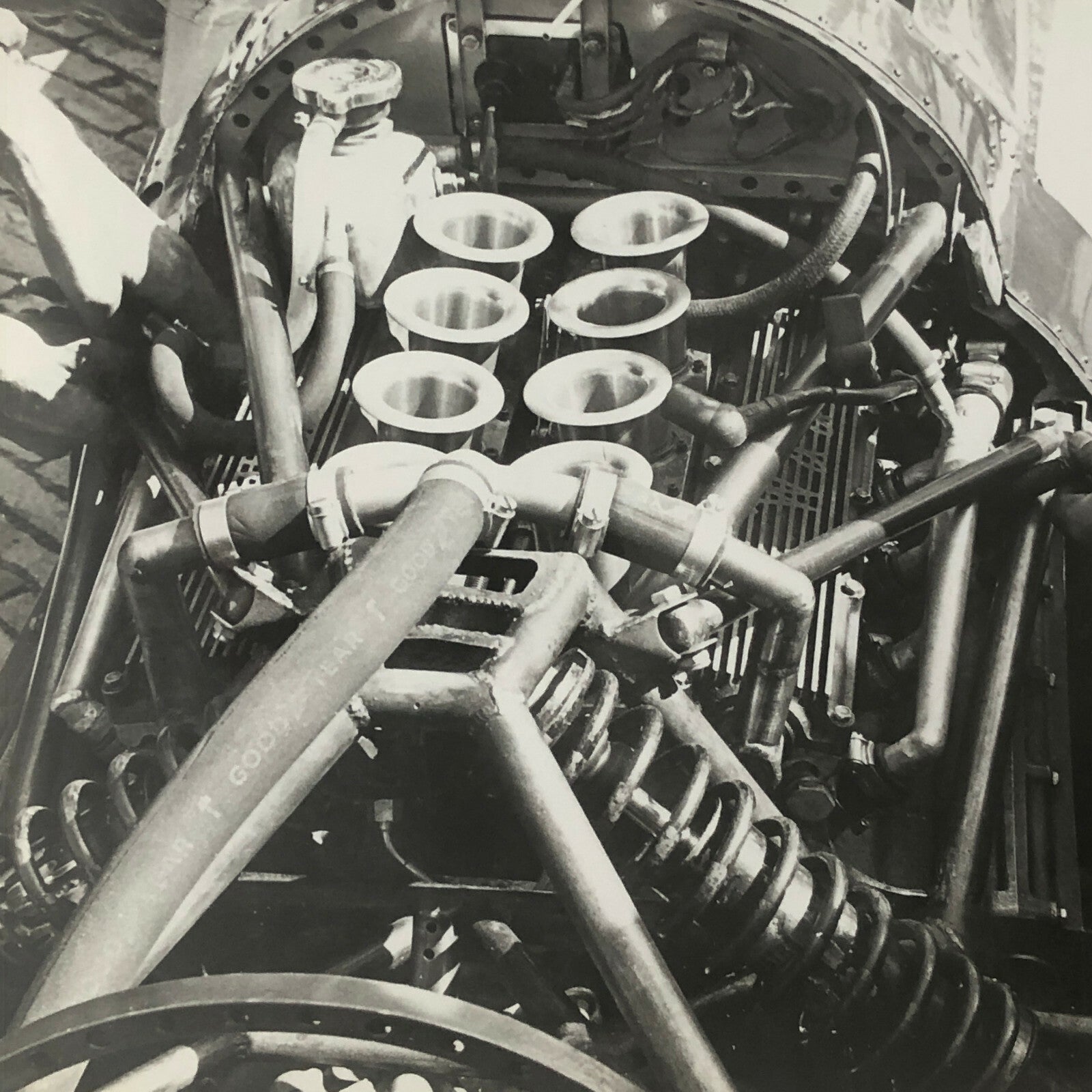 Vintage Racing Car Engine Photo Photograph Print Motorsport