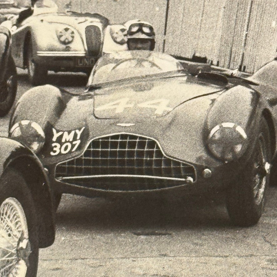 Vintage Racing Photo Photograph Allard Aston Martin Cars Modern Print