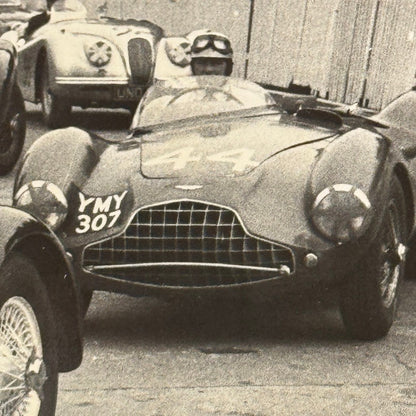 Vintage Racing Photo Photograph Allard Aston Martin Cars Modern Print