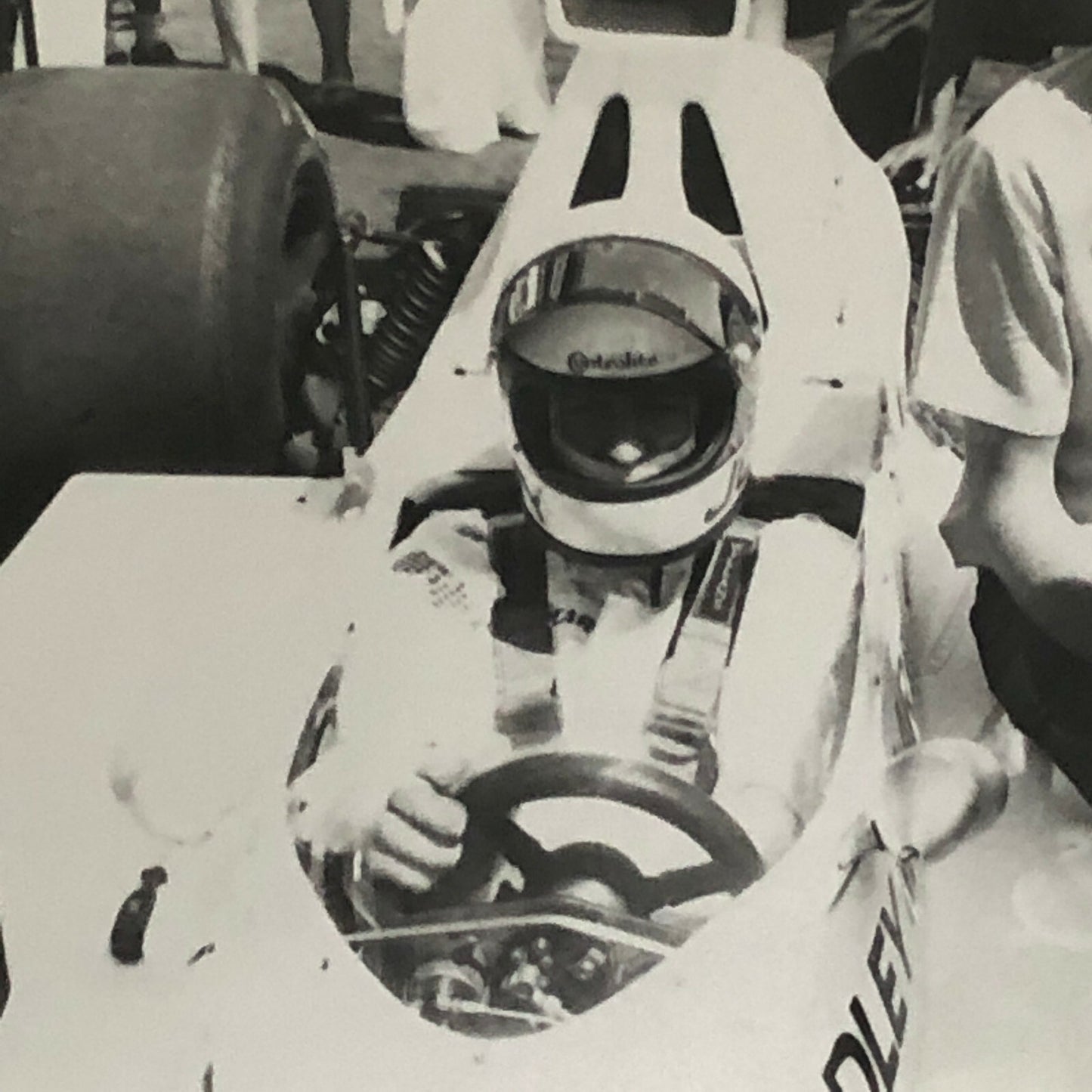 Vintage Grand Prix Car Racing Photo Photograph - 1973 Jody Scheckter Yardley Car