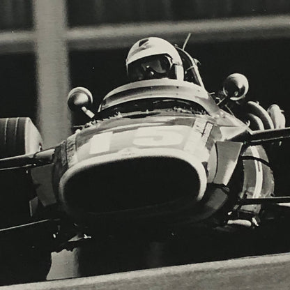 Vintage Racing Photo Photograph Richard Attwood 1968 Monaco Grand Prix BRM Car