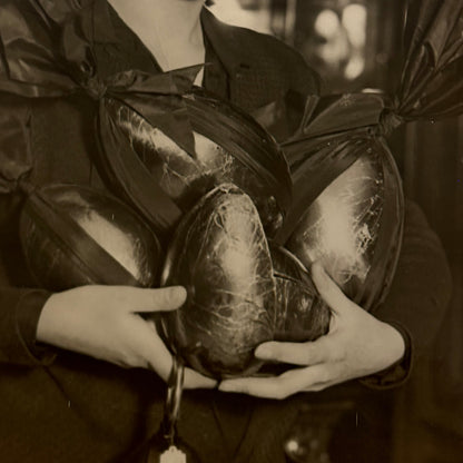 Paris Woman with Chocolate Easter Eggs France Press Photo Photograph Keystone